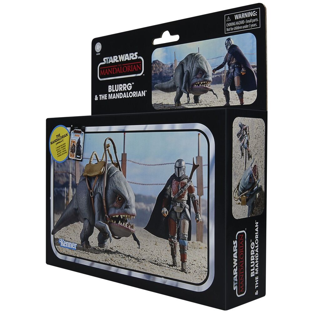 Imagen 15 de Set 2 Figuras Blurrg & Mandalorian - The Mandalorian Star Wars 9,5Cm