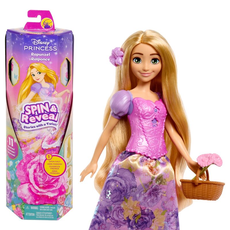 Imagen 1 - Muñeca Rapunzel Spin Reveal Disney