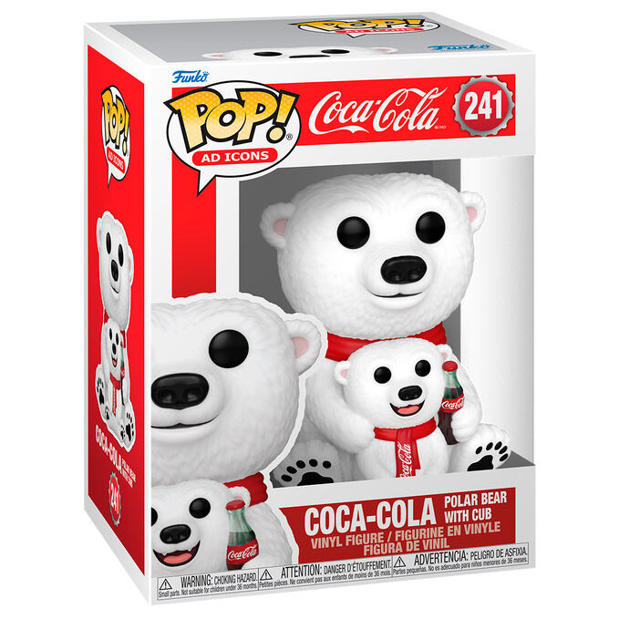 Imagen 1 de Figura Pop Coca -Cola Polar Bear With Cub