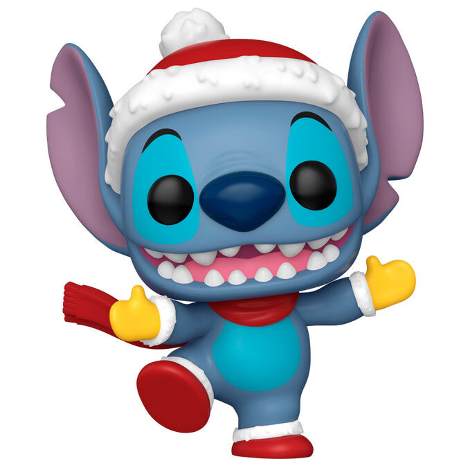 Imagen 2 de Figura Pop Disney Stitch With Santa Hat