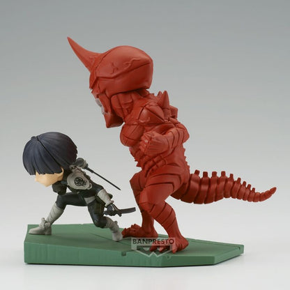 Imagen de Figura Soshiro Hoshina Vs. Kaiju No. 10 World Collectable Log Stories Kaiju No. 8 parte de nuestra colección en Espadas y más, sitio oficial.