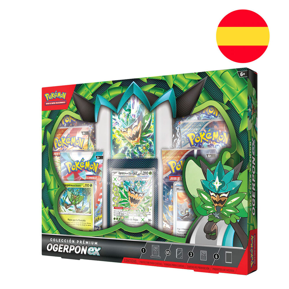 Imagen 1 - Estuche Juego Cartas Coleccionables Ogerpon Ex Pokemon Español