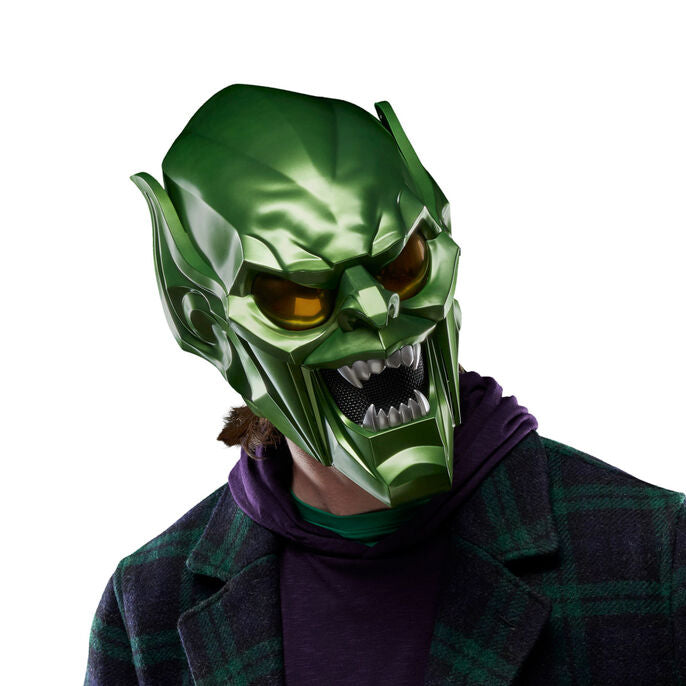 Imagen de Casco Premium Duende Verde Spiderman No Way Home Marvel parte de nuestra colección en Espadas y más, sitio oficial.