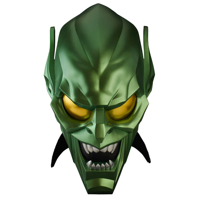 Imagen de Casco Premium Duende Verde Spiderman No Way Home Marvel parte de nuestra colección en Espadas y más, sitio oficial.