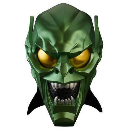 Imagen de Casco Premium Duende Verde Spiderman No Way Home Marvel parte de nuestra colección en Espadas y más, sitio oficial.