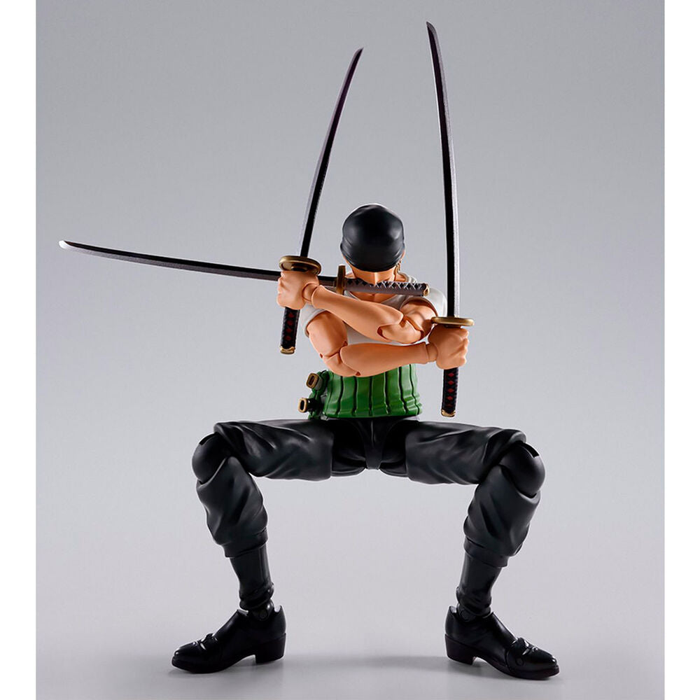 Imagen 1 - Figura S.h Figuarts Roronoa Zoro Romance Dawn One Piece 15Cm