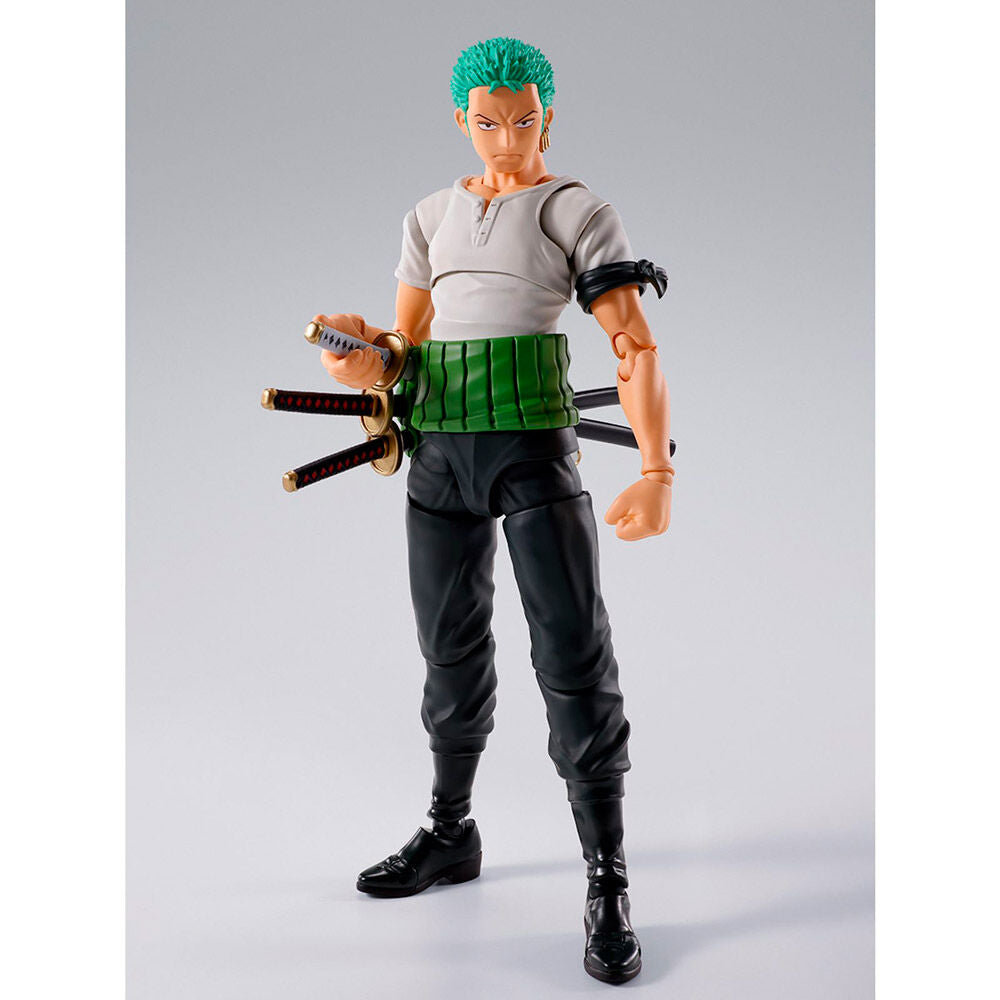 Imagen 2 - Figura S.h Figuarts Roronoa Zoro Romance Dawn One Piece 15Cm