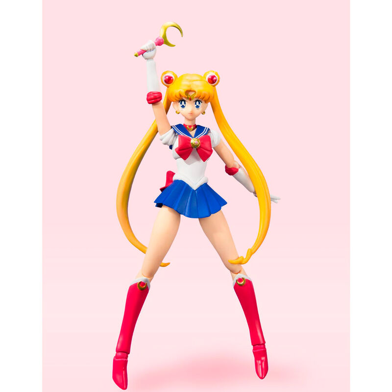 Imagen 1 - Figura S.h Figuarts Sailor Moon Animation Pretty Guardian Sailor Moon 14Cm
