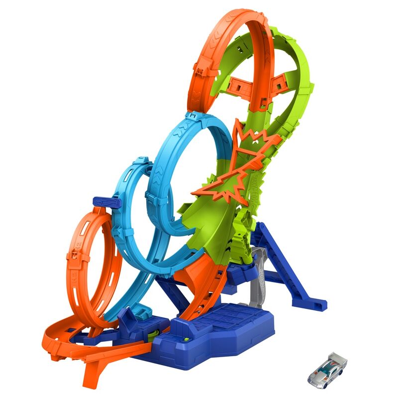 Imagen 2 - Pista Colision 4 Loopings Hot Wheels Action