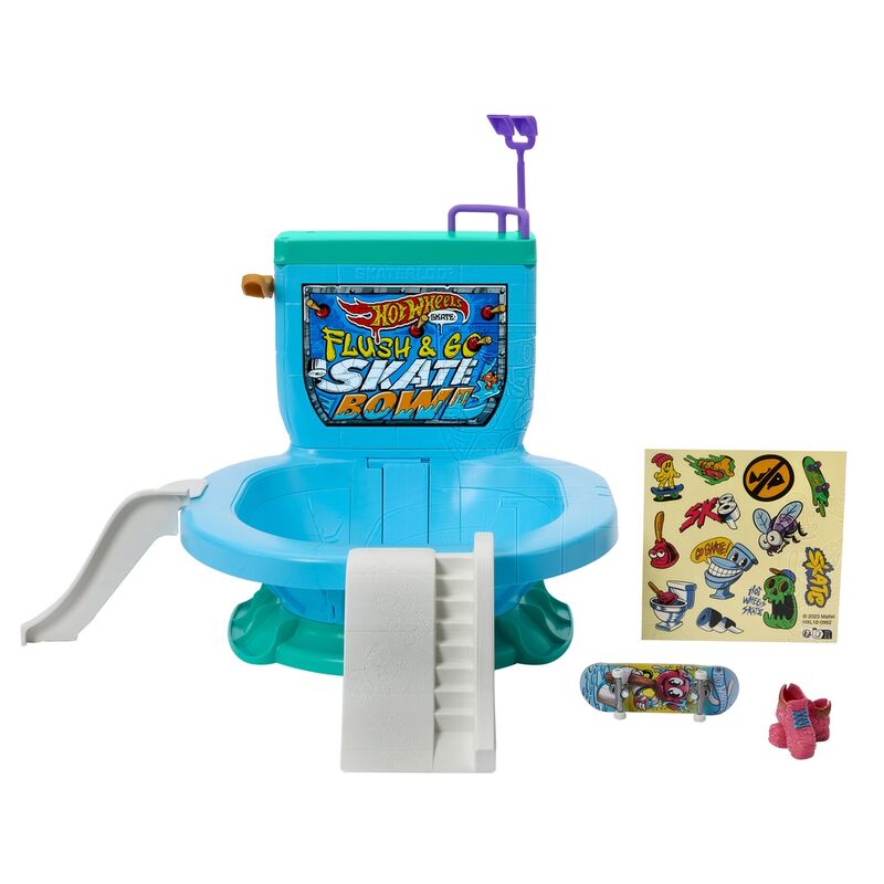 Imagen 2 - Set Bowl De Inodoro Skate Hot Wheels
