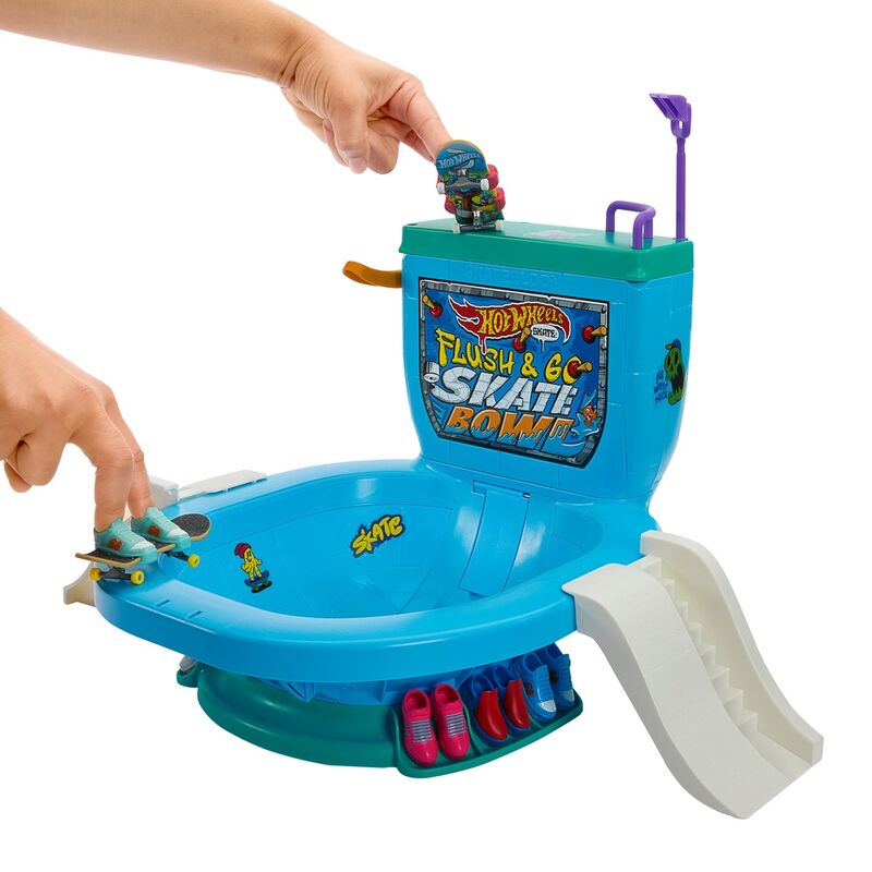 Imagen 3 - Set Bowl De Inodoro Skate Hot Wheels