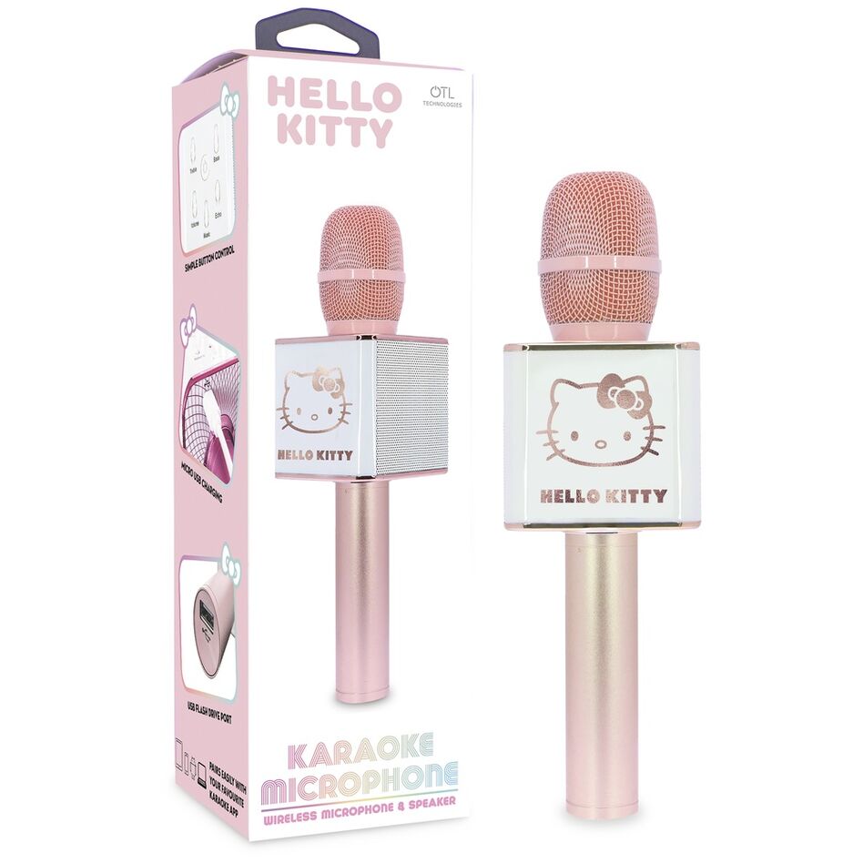 Imagen de Microfono Karaoke Hello Kitty parte de nuestra colección en Espadas y más, sitio oficial.