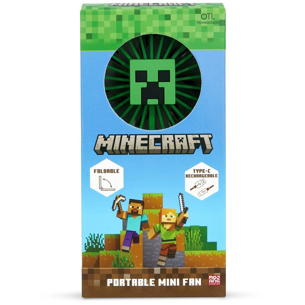 Imagen 4 - Mini Ventilador Plegable Portatil 3D Minecraft