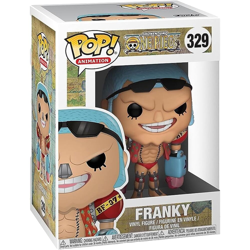 Imagen de Figura Pop One Piece Franky parte de nuestra colección en Espadas y más, sitio oficial.