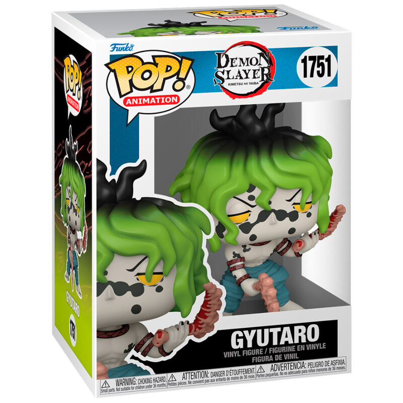 Imagen de Figura Pop Demon Slayer Kimetsu No Yaiba Gyutaro parte de nuestra colección en Espadas y más, sitio oficial.