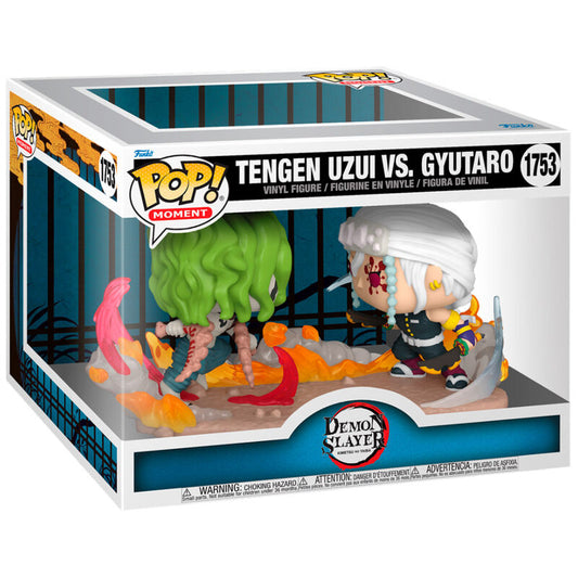 Imagen de Figura Pop Moment Demon Slayer Kimetsu No Yaiba Tengen Vs Gyutaro parte de nuestra colección en Espadas y más, sitio oficial.