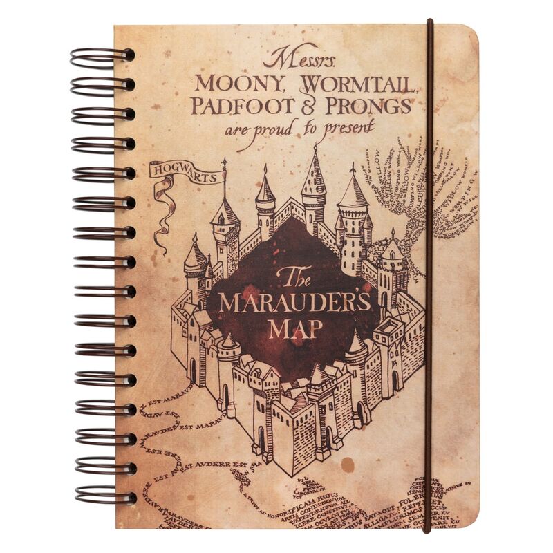 Imagen 1 - Cuaderno A5 Mapa Del Merodeador Harry Potter