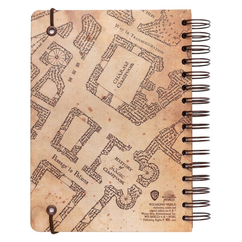 Imagen 2 - Cuaderno A5 Mapa Del Merodeador Harry Potter