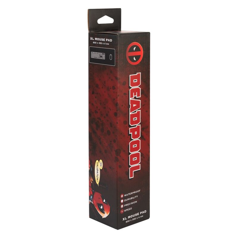 Imagen de Alfombrilla Gaming Deapool Marvel parte de nuestra colección en Espadas y más, sitio oficial.