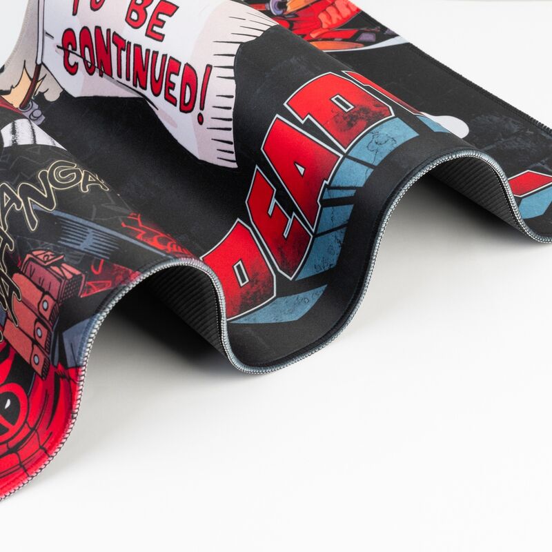 Imagen de Alfombrilla Gaming Deapool Marvel parte de nuestra colección en Espadas y más, sitio oficial.