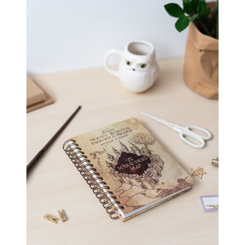 Imagen 5 - Cuaderno A5 Mapa Del Merodeador Harry Potter