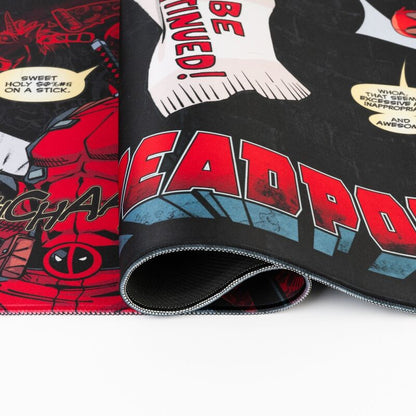 Imagen de Alfombrilla Gaming Deapool Marvel parte de nuestra colección en Espadas y más, sitio oficial.