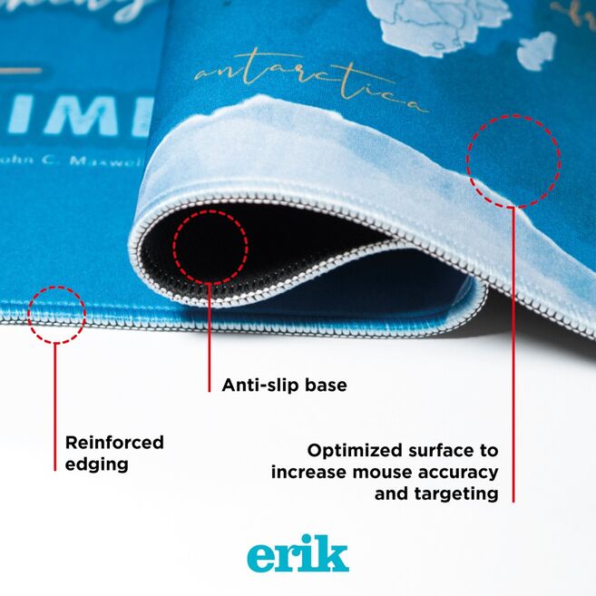 Imagen 4 - Alfombrilla Gaming Mapa Del Mundo Acuarela