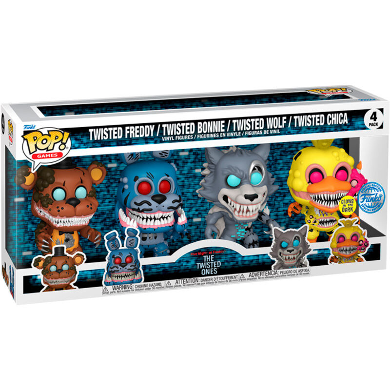 Imagen 2 de Blister 4 Figuras Pop Five Nights At Freddys Exclusive