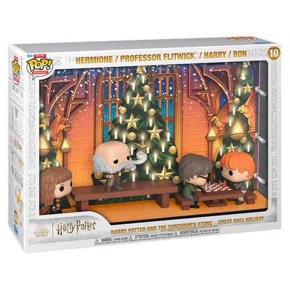 Imagen 2 - Figura Pop Moments Deluxe Harry Potter Great Hall Holiday
