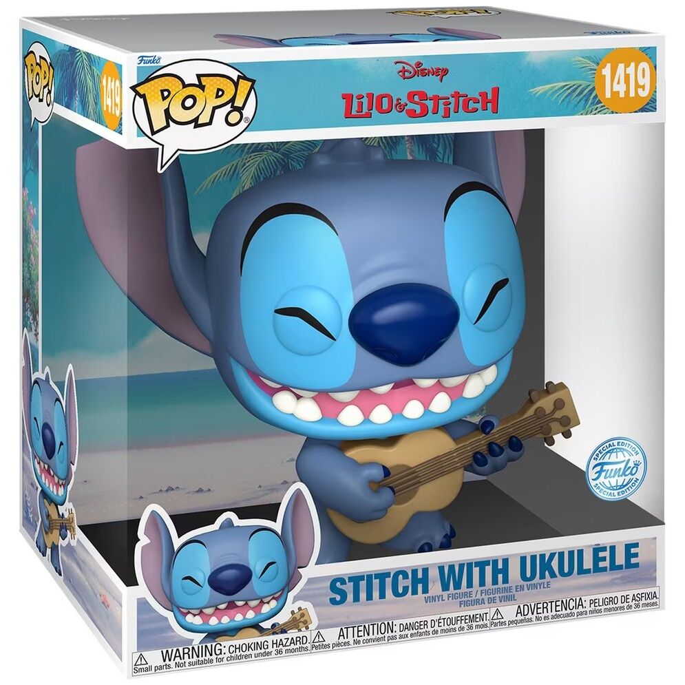 Imagen 2 de Figura Pop Disney Stitch Ukelele Exclusive 25Cm