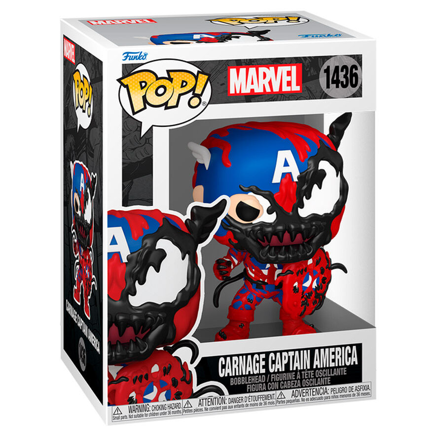 Imagen 1 de Figura Pop Marvel Carnage Capitan America