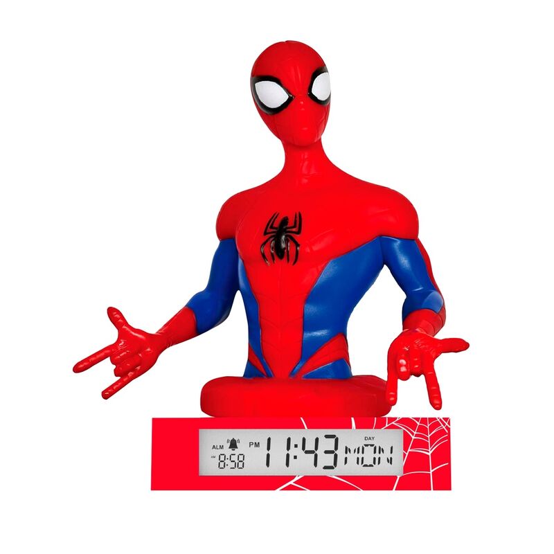 Imagen 1 - Lampara 3D Con Despertador Spiderman Marvel