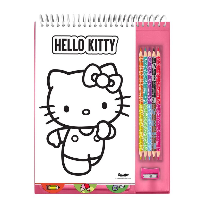 Imagen 2 de Set Colorear Lapices Hello Kitty