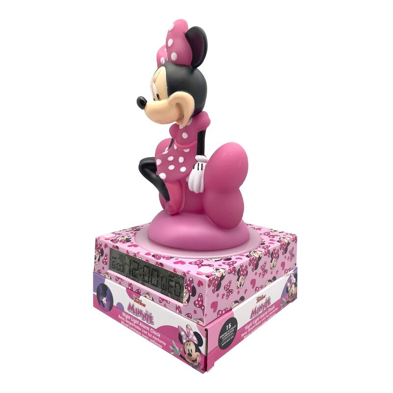 Imagen 2 - Lampara 3D Con Despertador Minnie Disney