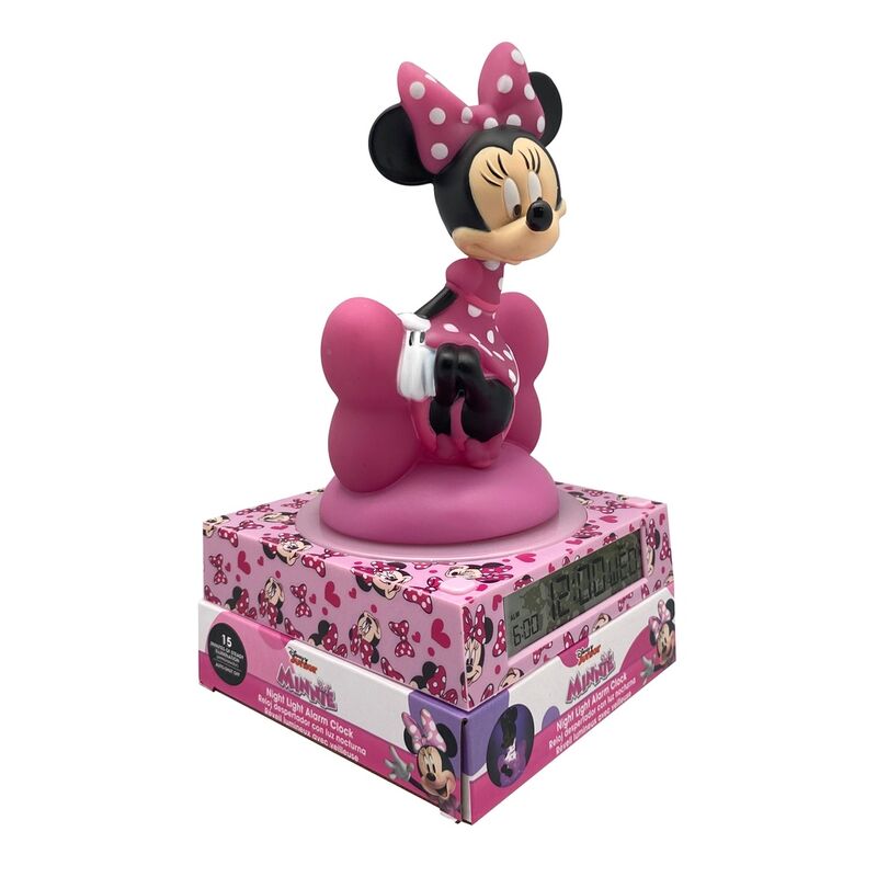 Imagen 3 - Lampara 3D Con Despertador Minnie Disney