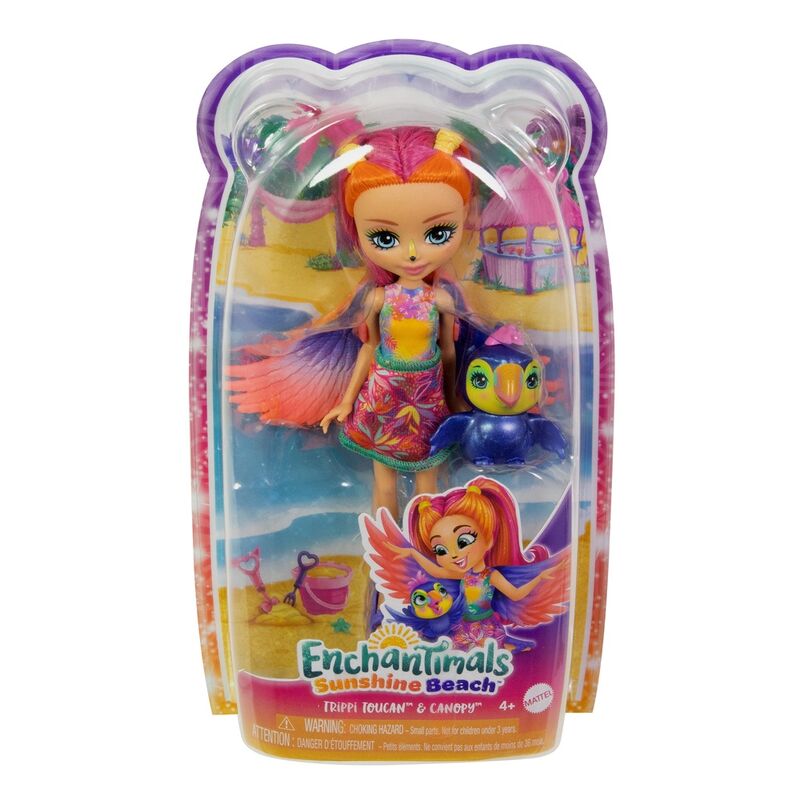 Imagen 1 - Muñeca Trippi Toucan Sunshine Beach Enchantimals