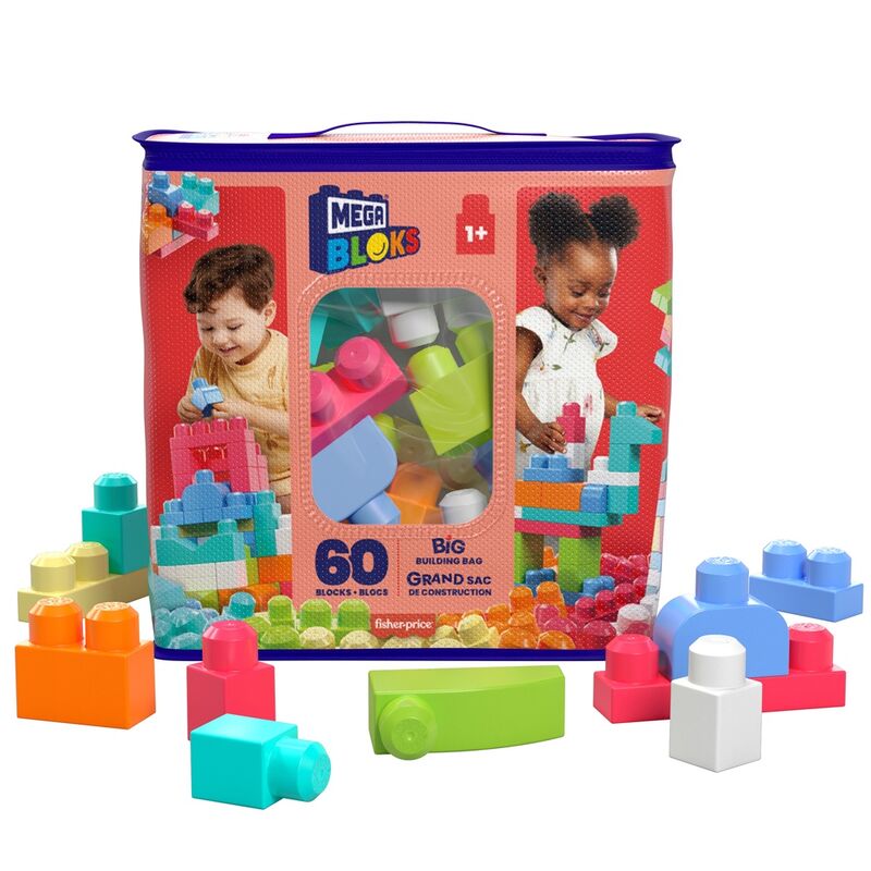 Imagen 1 de Bolsa Mega Bloks Rosa 60Pzs