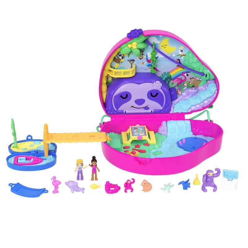 Imagen 2 - Cofre Familia De Perezosos 2 En 1 Polly Pocket