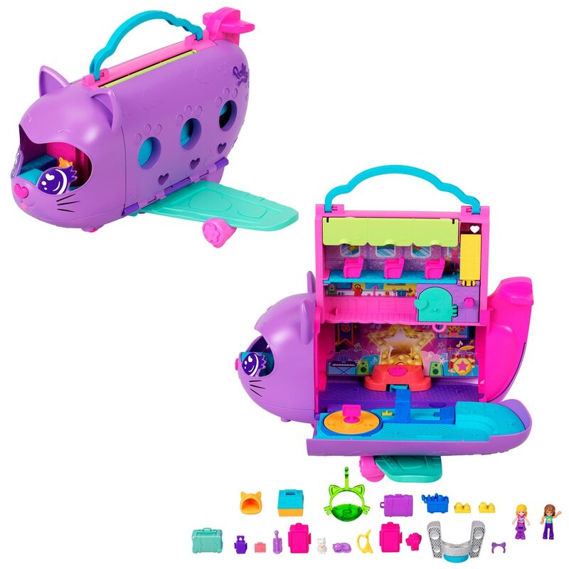 Imagen 2 - Cofre Avion De Gatito Polly Pocket