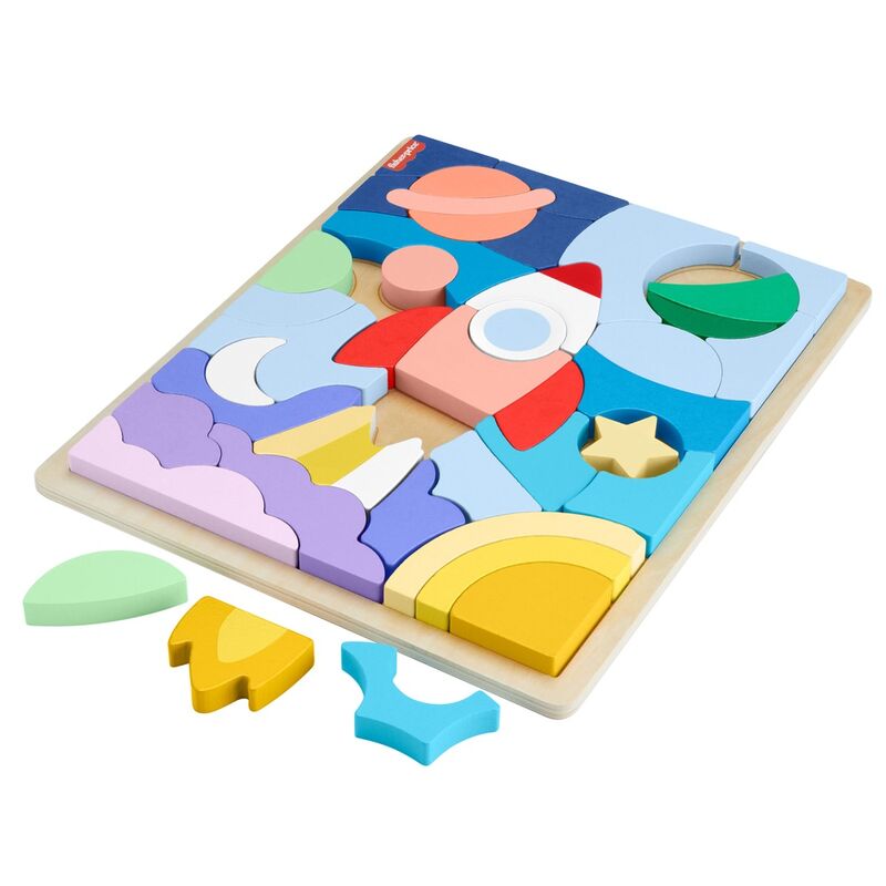 Imagen 2 - Puzzle Espacio Madera 42Pzs