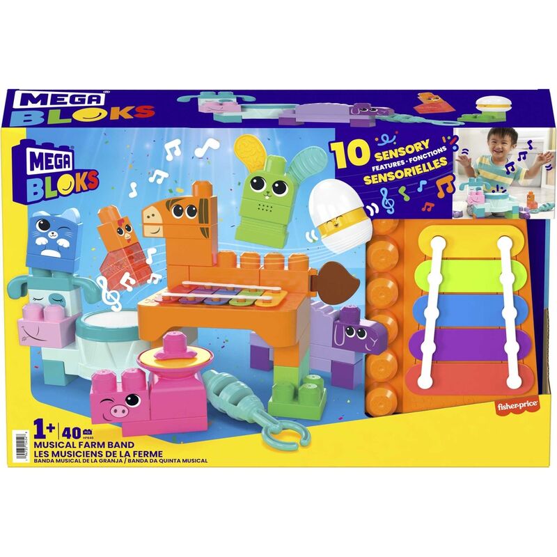 Imagen 2 - Banda Granja Musical Mega Bloks 45Pzs