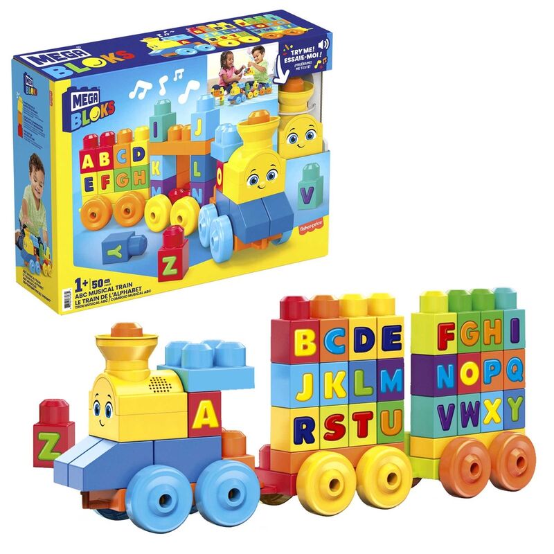 Imagen 3 - Tren Musical Abc Mega Bloks 50Pzs