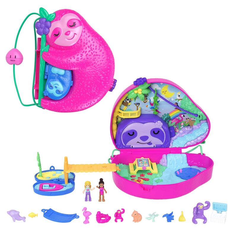 Imagen 4 - Cofre Familia De Perezosos 2 En 1 Polly Pocket