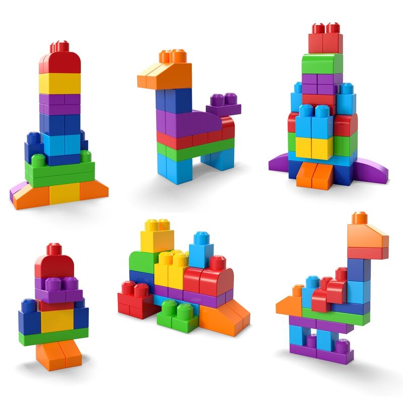 Imagen 4 de Bolsa Mega Bloks Azul 60Pzs