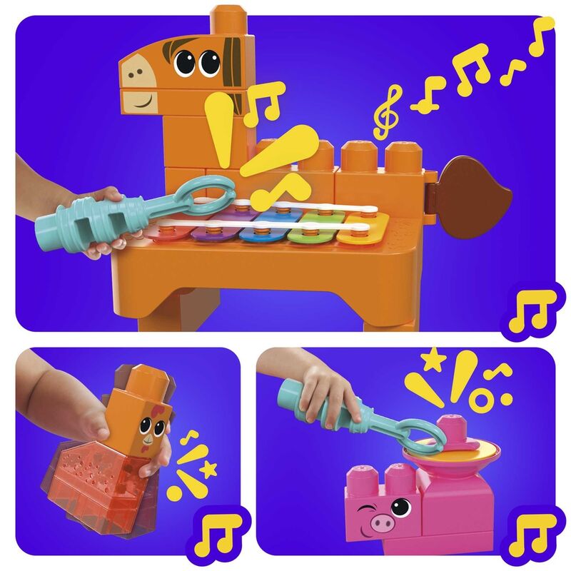 Imagen 4 - Banda Granja Musical Mega Bloks 45Pzs