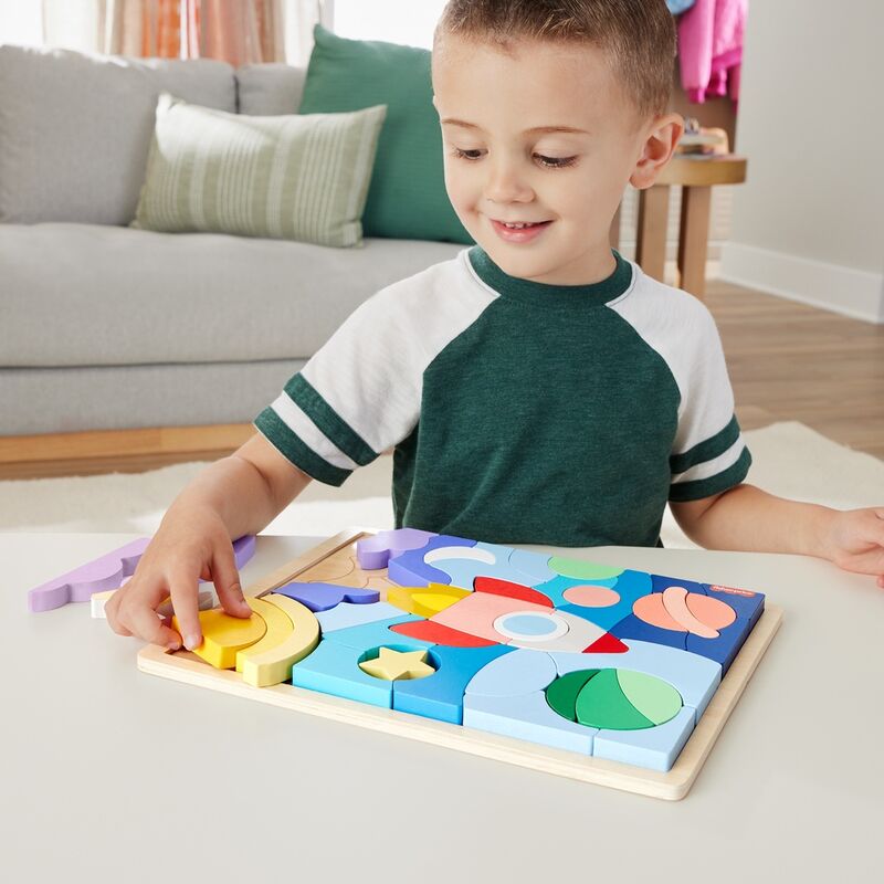 Imagen 5 - Puzzle Espacio Madera 42Pzs