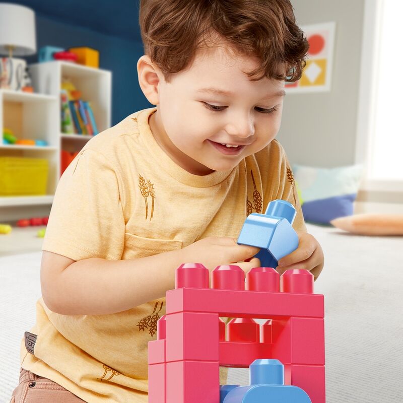 Imagen 6 de Bolsa Mega Bloks Rosa 60Pzs