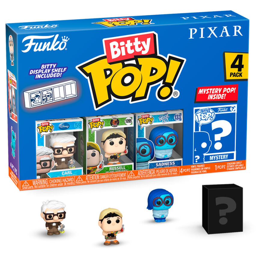 Imagen 1 de Blister 4 Figuras Bitty Pop Disney Pixar Up