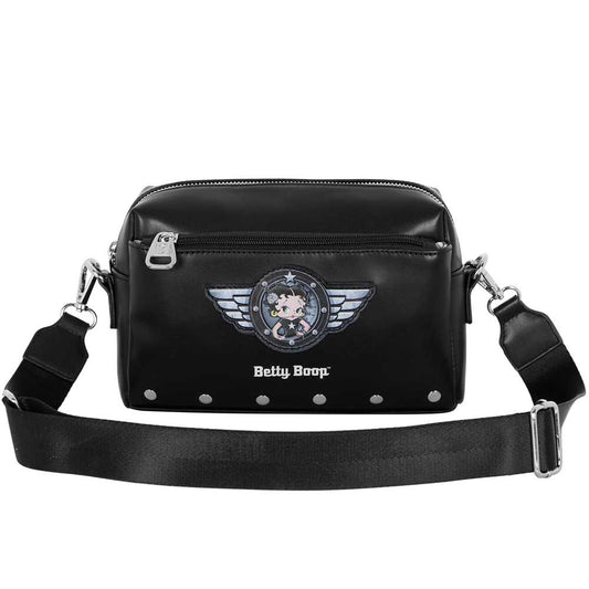 Imagen de Bolso Bandolera Motor Love Betty Boop parte de nuestra colección en Espadas y más, sitio oficial.