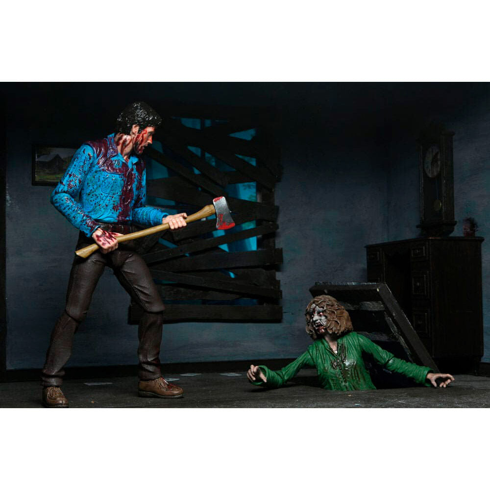 Imagen 8 - Set 2 Figuras Ultimate Bloody Ash &#38; Cheryl Williams Evil Dead 18Cm
